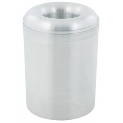 Corbeille à papier anti-feu ronde aluminium 20 litres
