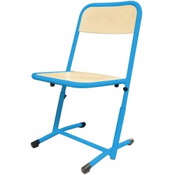 Chaise maternelle appui sur table réglable hêtre naturel Elise TC à T3