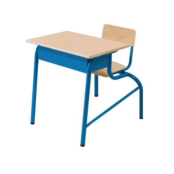 Table scolaire avec siège attenant Alice monoplace 70x50 cm stratifié
