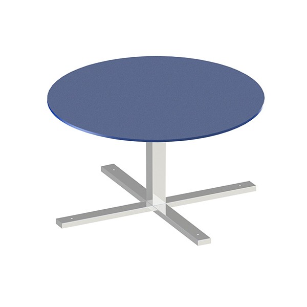 Table pique nique PMR ronde acier et compact diam 150 cm