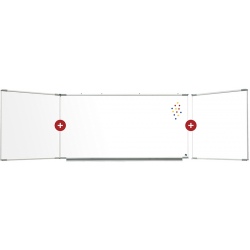Triptyque Solution émail e3 blanc feutre H120 x L150 cm