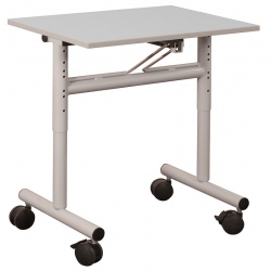 Table scolaire mobile et rabattable stratifié 24 mm chant PP 70 x 50 cm
