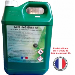 Carton de 6 bidons de nettoyant désinfectant dégraissant Axis Hygienet NF 5L