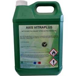Bidon de nettoyant vitre ultra-concentré parfumé à diluer Axis Vitraplus 5L