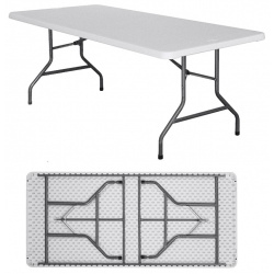 Table pliante polyéthylène Nîmes L198 x P90 x H74 cm
