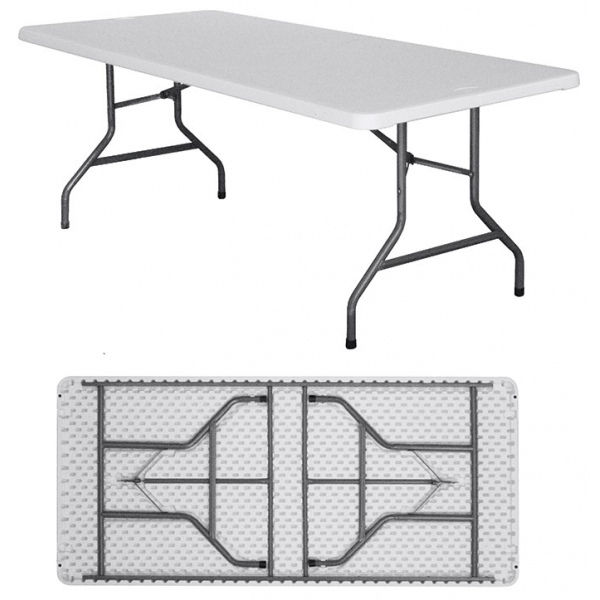 Table pliante polyéthylène Nîmes L198 x P90 x H74 cm