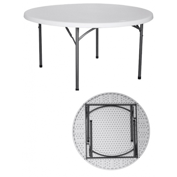 Table pliante polyéthylène Nîmes Ø150xH74 cm