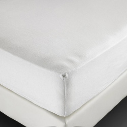 Alèse molleton Sanfor 100% coton blanc 210 g forme drap housse 140x200x30 cm