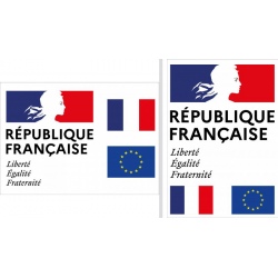 Plaque de façade "Liberté Egalité Fraternité" A3 (29,7 x 42 cm) Modèle Classique
