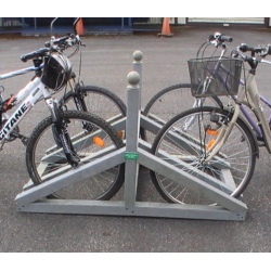 Parking vélos 4 places plastique recyclé 87 x 148 x H90 cm