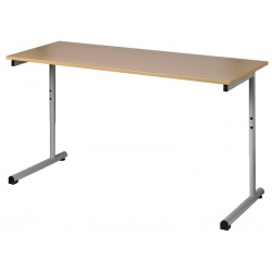 Table scolaire réglable Mélissa à dégagement latéral plateau stratifié alaisé 130 x 50 cm