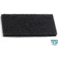 Tampon noir Terfir abrasifs nylon et polyester 25x12x2 cm