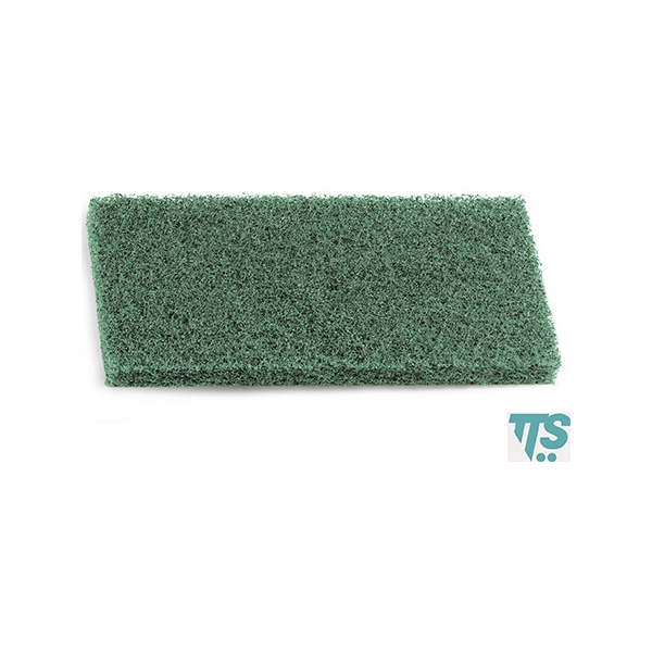Tampon vert Terfir abrasifs nylon et polyester 25x12x2 cm