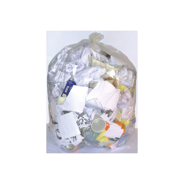 Sacs poubelles 50L translucides HD 14 microns (le carton de 500)