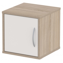 Chevet cube Habitat 1 porte avec poignée L40 x P40 x H40 cm