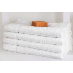 Serviette de toilette Antibes blanc 50X90 cm 90% coton 10% Polyester 380 g (lot de 60)