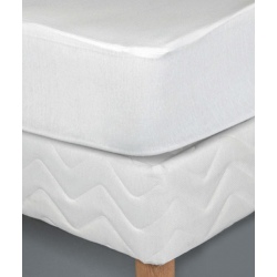 Drap housse percale Polycoton blanc Hénora 160x200 cm (lot de 15)