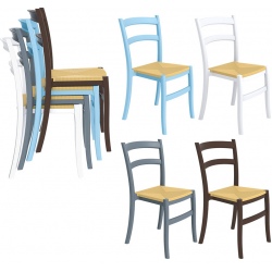 Lot de 24 chaises empilables polypropylène Tiffanys