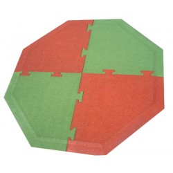 Kit dalle de sécurité hexagonal pour jeux à ressort (7,45 m²)