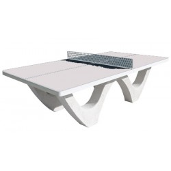 Table de ping pong béton design plateau brut