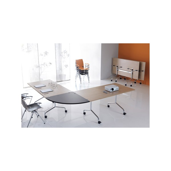 Table mobile et rabattable Oxygène 150x70 cm structure alu