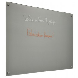 Panneau d'affichage magnétique en verre peint blanc 45x60 cm