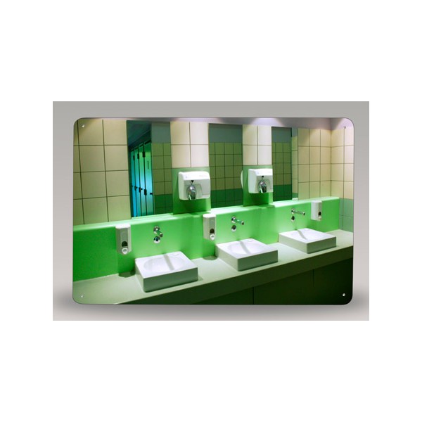 Miroir de sanitaire incassable Plexichok 400x600 mm