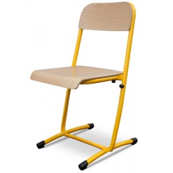 Chaises scolaires Mylène dégagement latéral et appui sur table T4 à T7