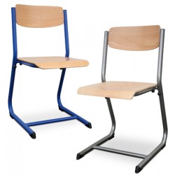 Chaises scolaires Hortense dégagement latéral et appui sur table T4 à T7