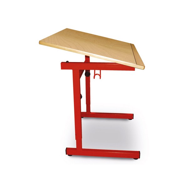 Tables réglable pour enfant à mobilité réduite stratifié alaise bois 100x65 cm