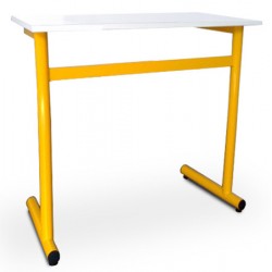 Table scolaire Clémentine stratifié alaise bois 70x50 cm T4 à T7
