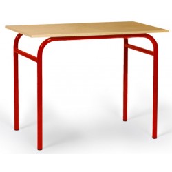 Table scolaire Violette mélaminé PVC 130x50 cm T4 à T7