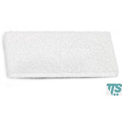 Tampon blanc Terfir abrasifs nylon et polyester 25x12x2cm