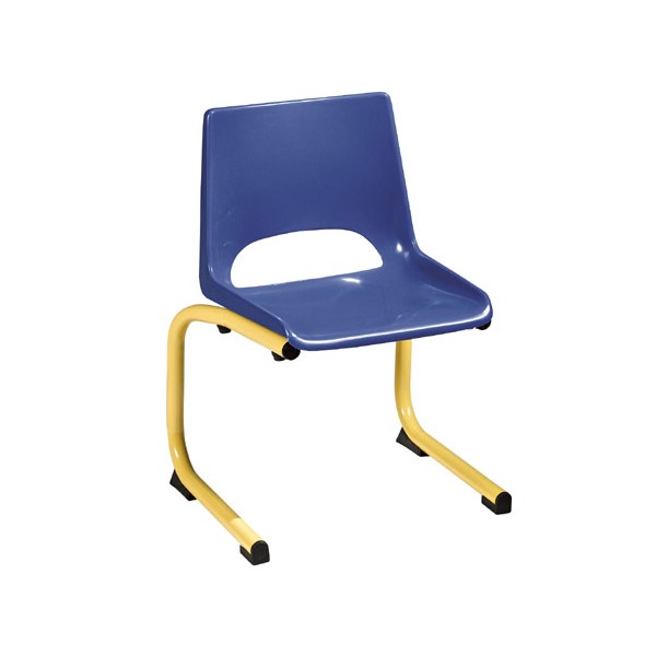 Chaise coque plastique appui sur table maternelle T1 à T4