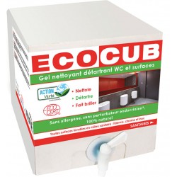 Lot de 2 nettoyants ecocub sanitaires Ecolabel Action Verte 10L