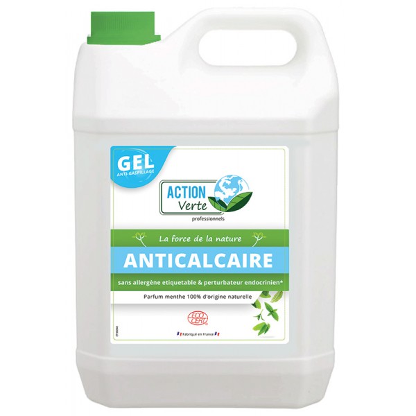 Lot de 4 bidons de 5L nettoyant anticalcaire Ecolabel Action Verte