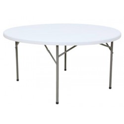 Table pliante polyéthylène Eco diamètre 152 cm